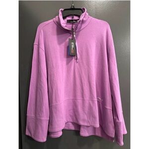 NWT RLX Ralph Lauren quarter zip golf sweater women’s sz L